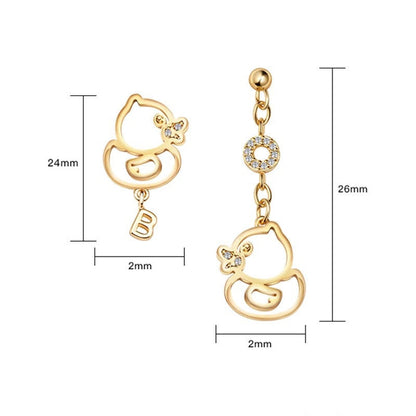 Duck earrings B. Duck