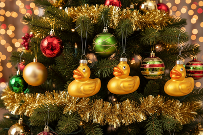 Yellow Duck Christmas Ball