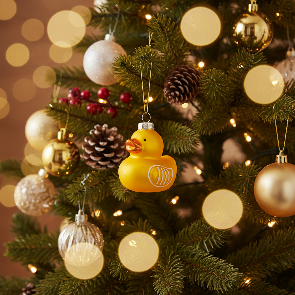 Duck Christmas bauble