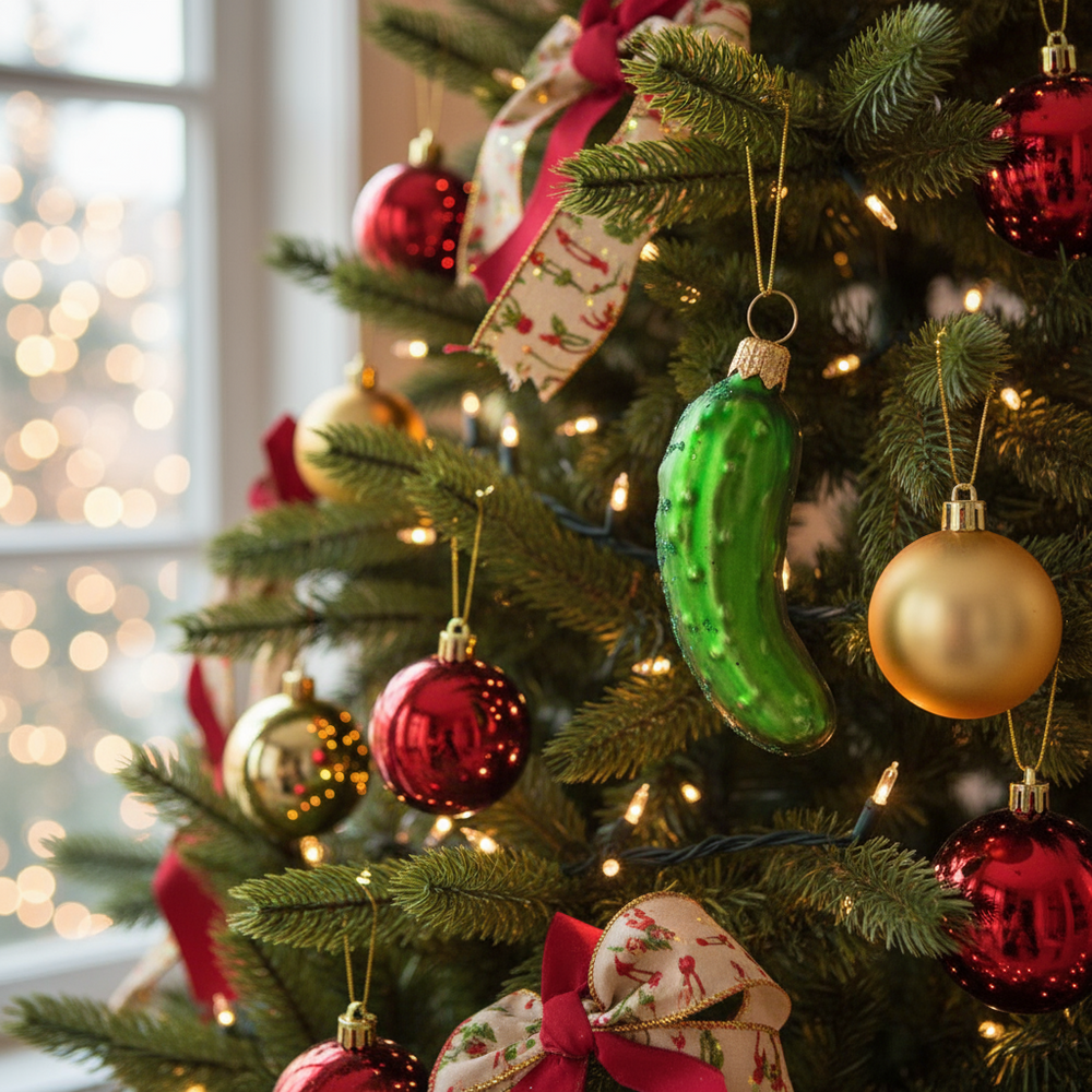 Weihnachtskugel Gewürzgurke