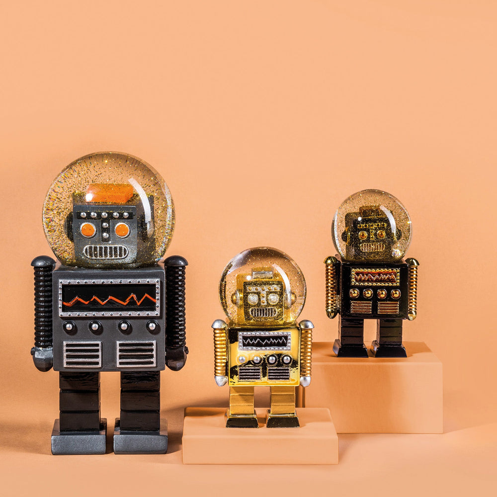 Golden robot snowball