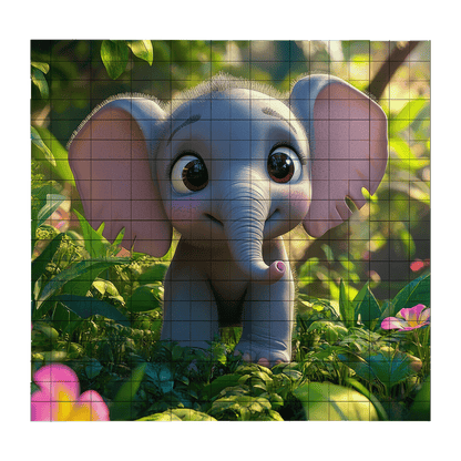 BRIXIES Plus Bedruckte Puzzle Platten nach Wunsch Weiß 20x20 Noppen (16x16 cm)