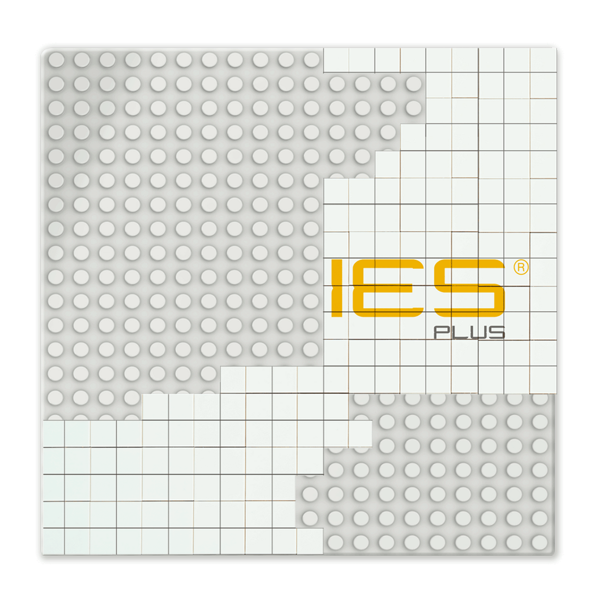 BRIXIES Plus Bedruckte Puzzle Platten nach Wunsch Weiß 20x20 Noppen (16x16 cm)