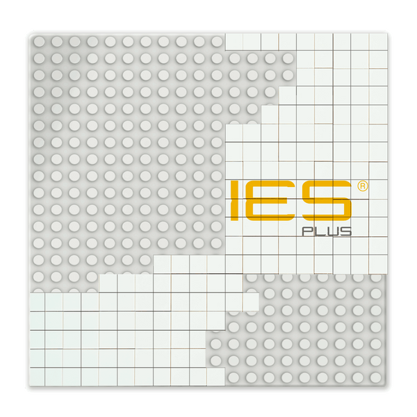 BRIXIES Plus Bedruckte Puzzle Platten nach Wunsch Weiß 20x20 Noppen (16x16 cm)