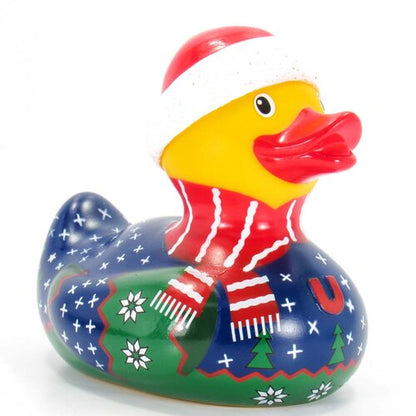 Pato de suéter de Natal