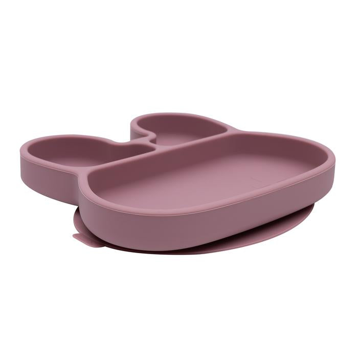 Assiette en Silicone Lapin Dusty Rose