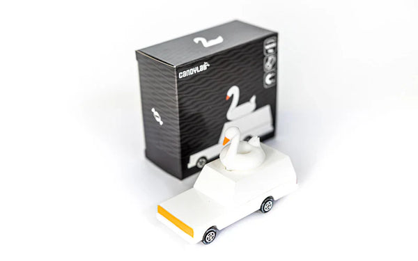 Candycar World Macchinina in legno - Cigno bianco