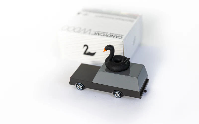 Candycar World Macchinina in legno - Cigno nero