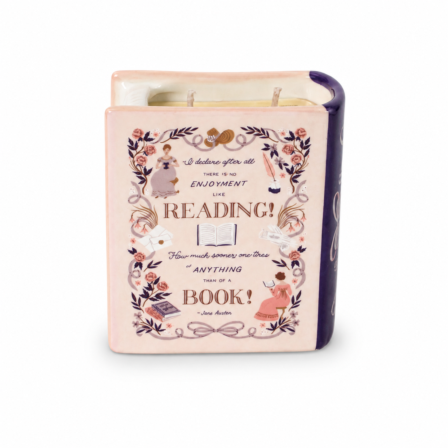 Bougie livre Jane Austen - Orgueil et Préjugés 10 cm