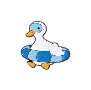 Boya de alfileres de pato blanco