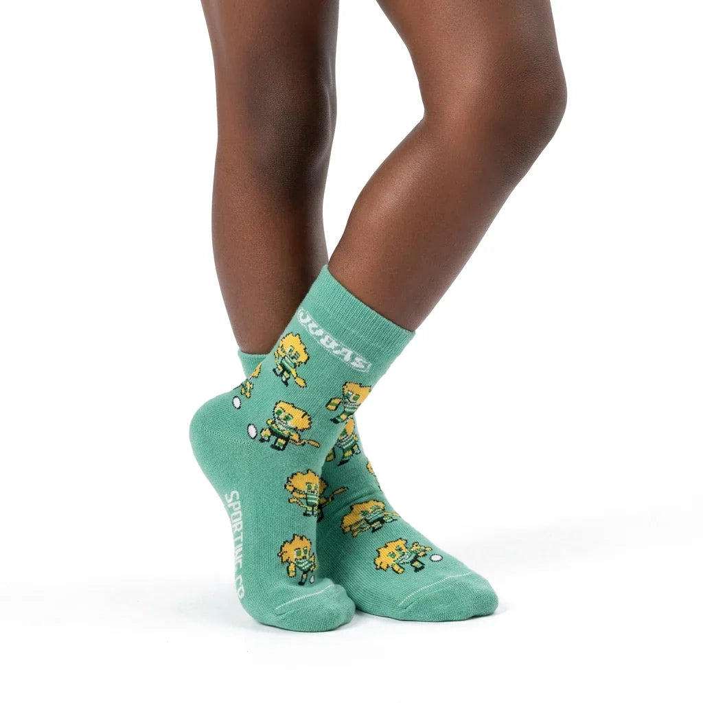Chaussettes Enfant Sporting CP « Jubas » – Menthe