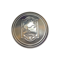 Set of 4 embossed Lord of the Rings metal coasters