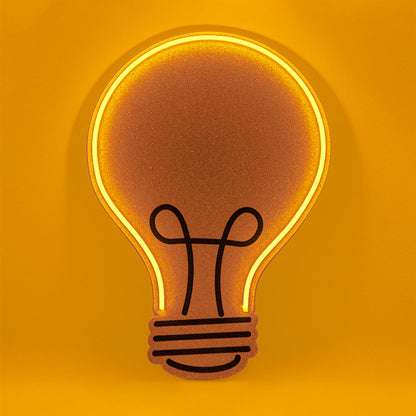 Tableau en li﻿ège avec LED - Ampoule