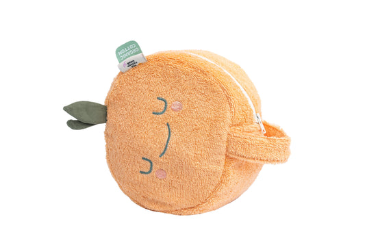 Trousse de toilette Mandy Mandarin en forme de fruit