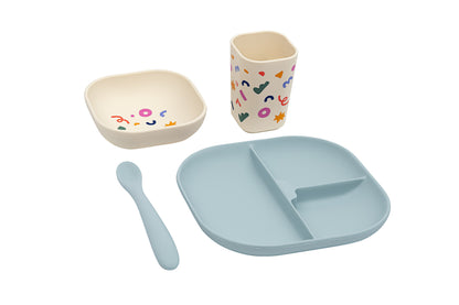 Service de table Confettis Cobalt