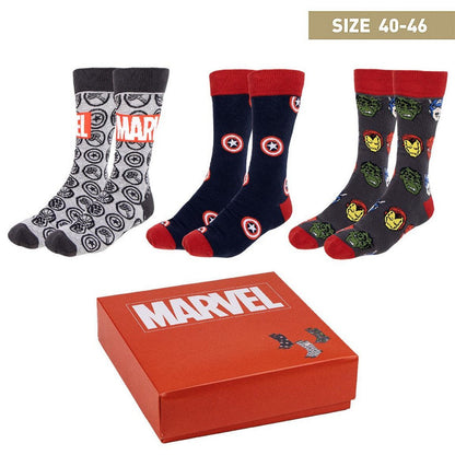 Pack de 3 pares de calcetines Marvel - Hero
