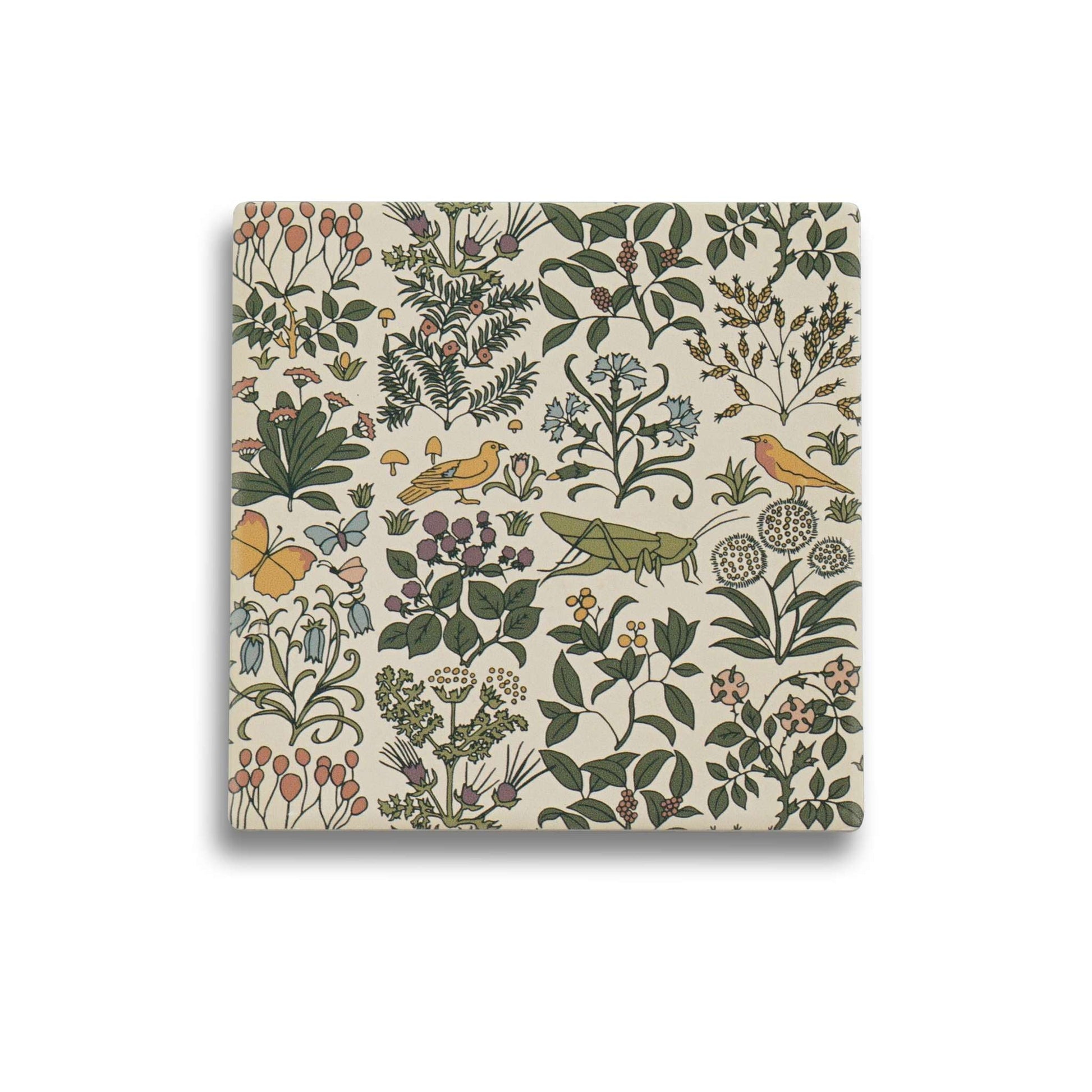 Sous-verre en céramique Voysey Jardin de l'apothicaire