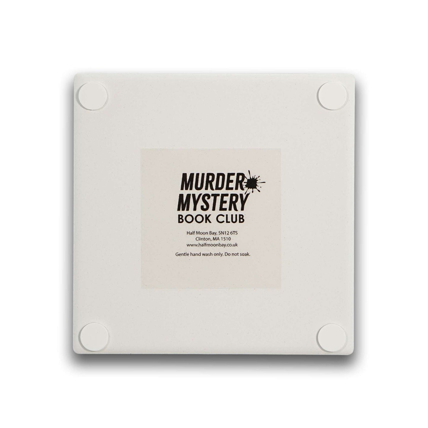 Sous-verre en céramique Murder Mystery Book Club Time