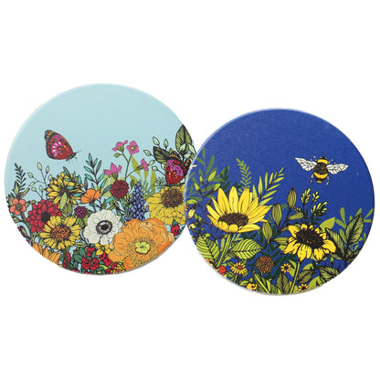Lot de 2 sous-verres en céramique Natasha Kirby