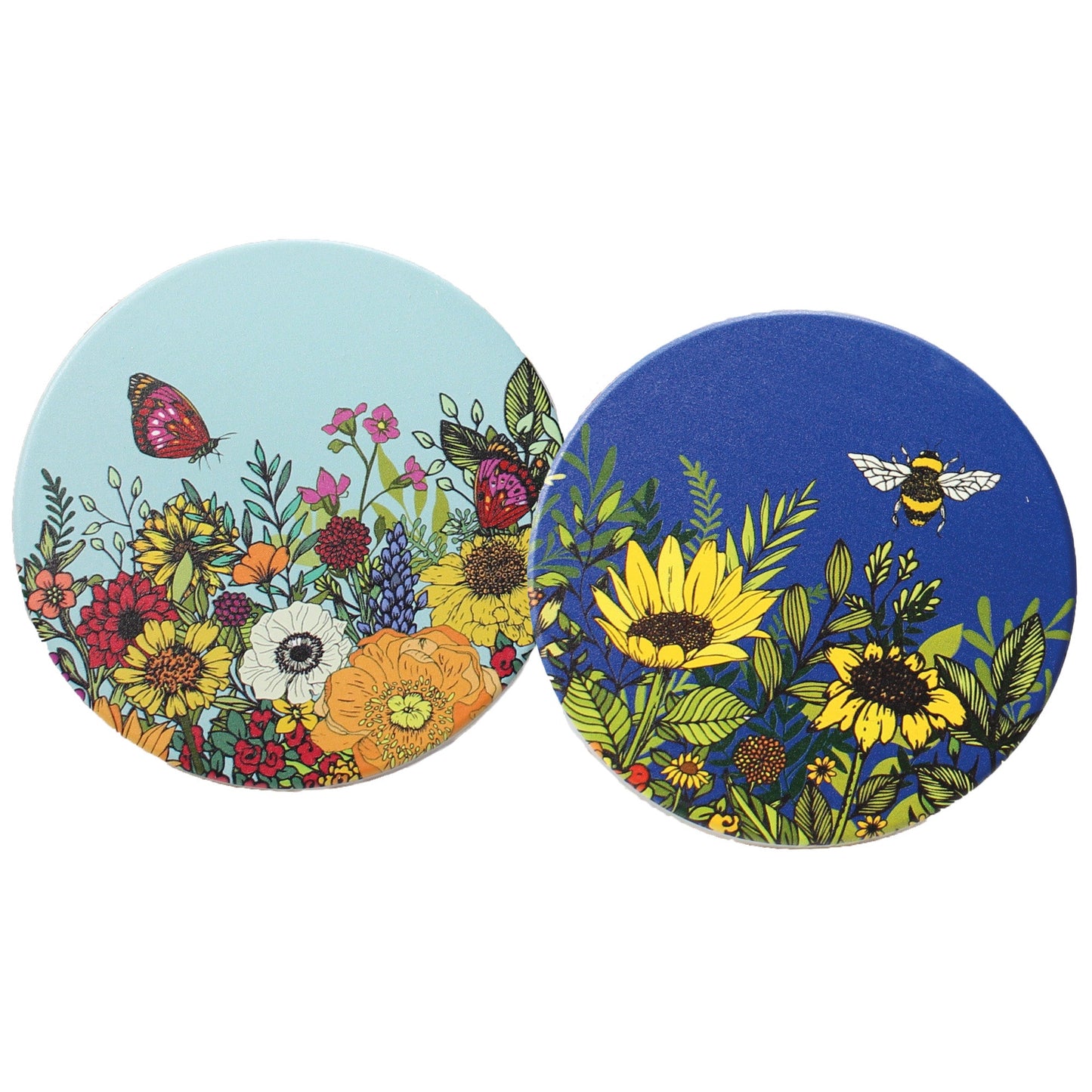 Lot de 2 sous-verres en céramique Natasha Kirby