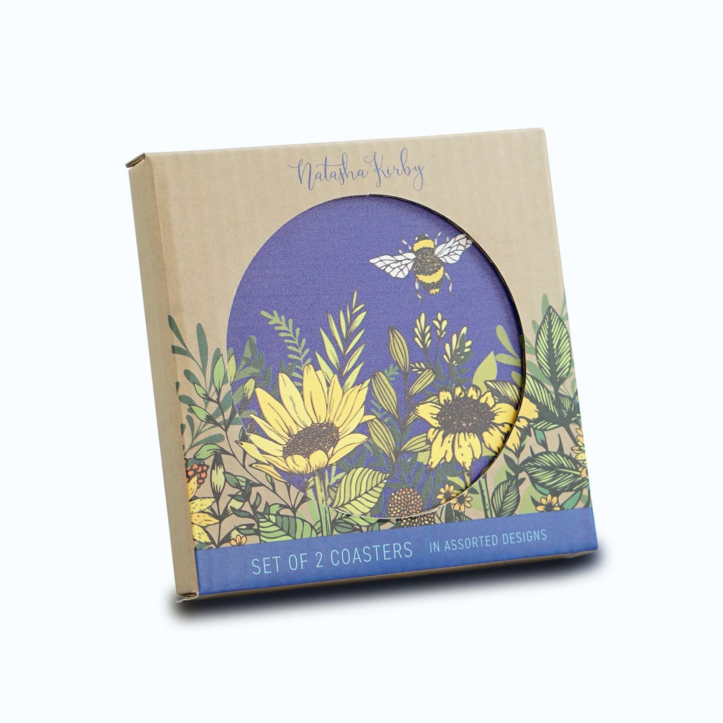 Lot de 2 sous-verres en céramique Natasha Kirby