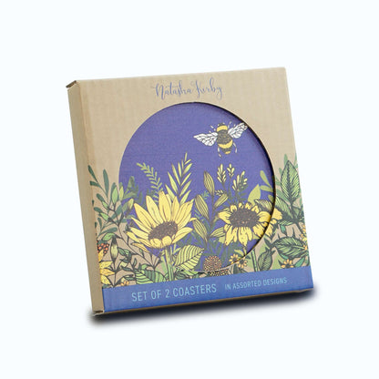 Lot de 2 sous-verres en céramique Natasha Kirby