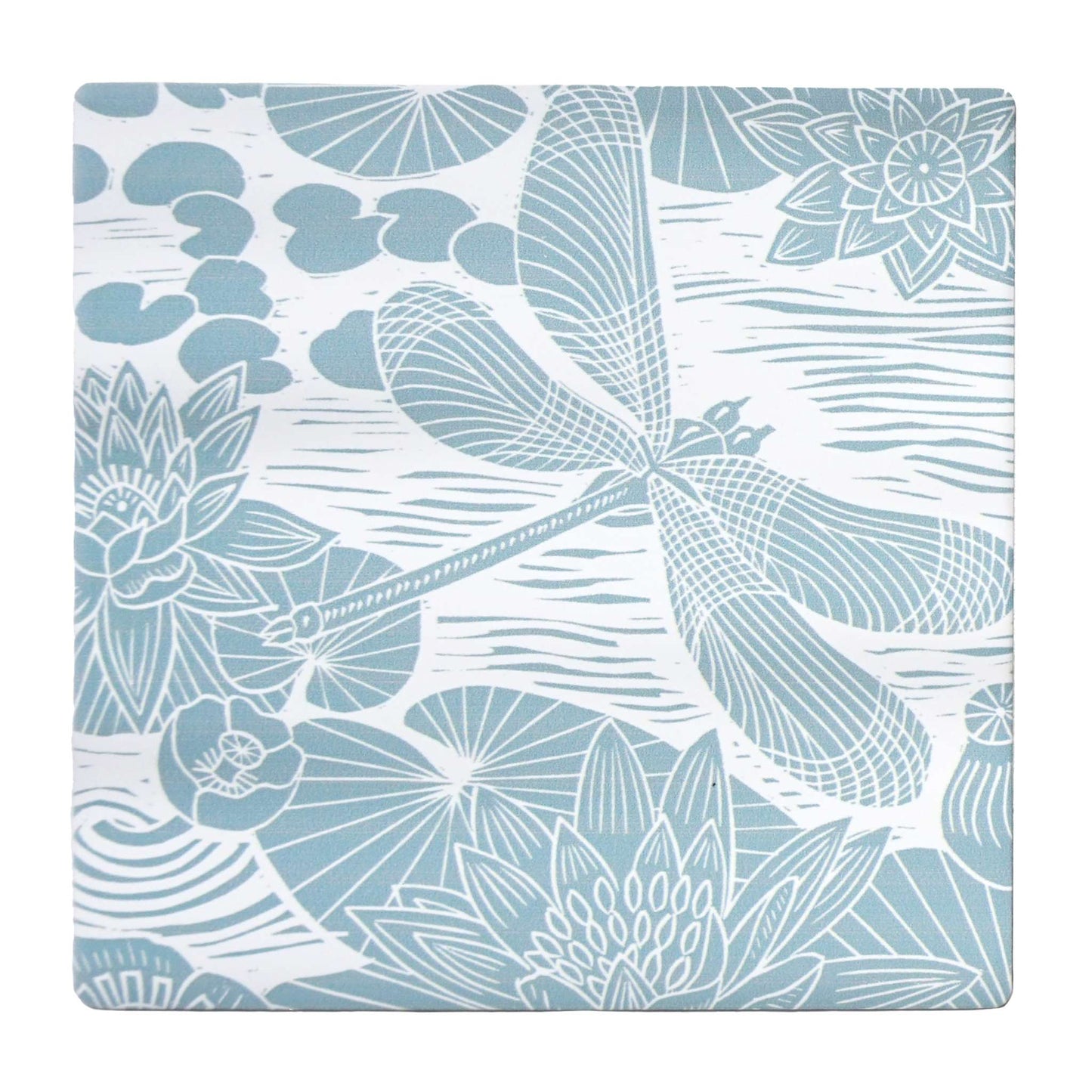 Lot de 2 sous-verres en céramique Kate Heiss - bleu poudré