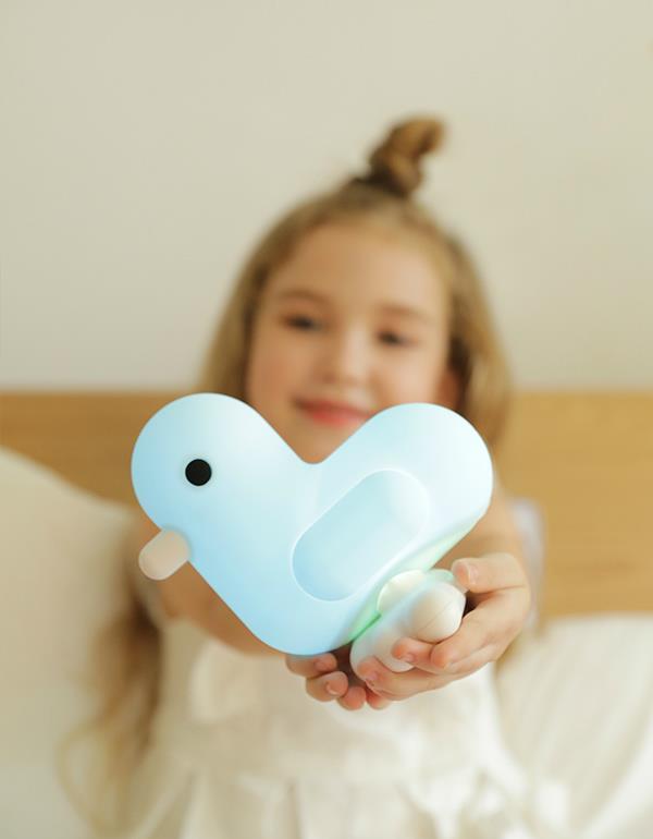 Pastel blue duck light