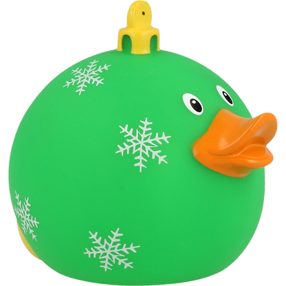 Bola de Navidad de pato verde