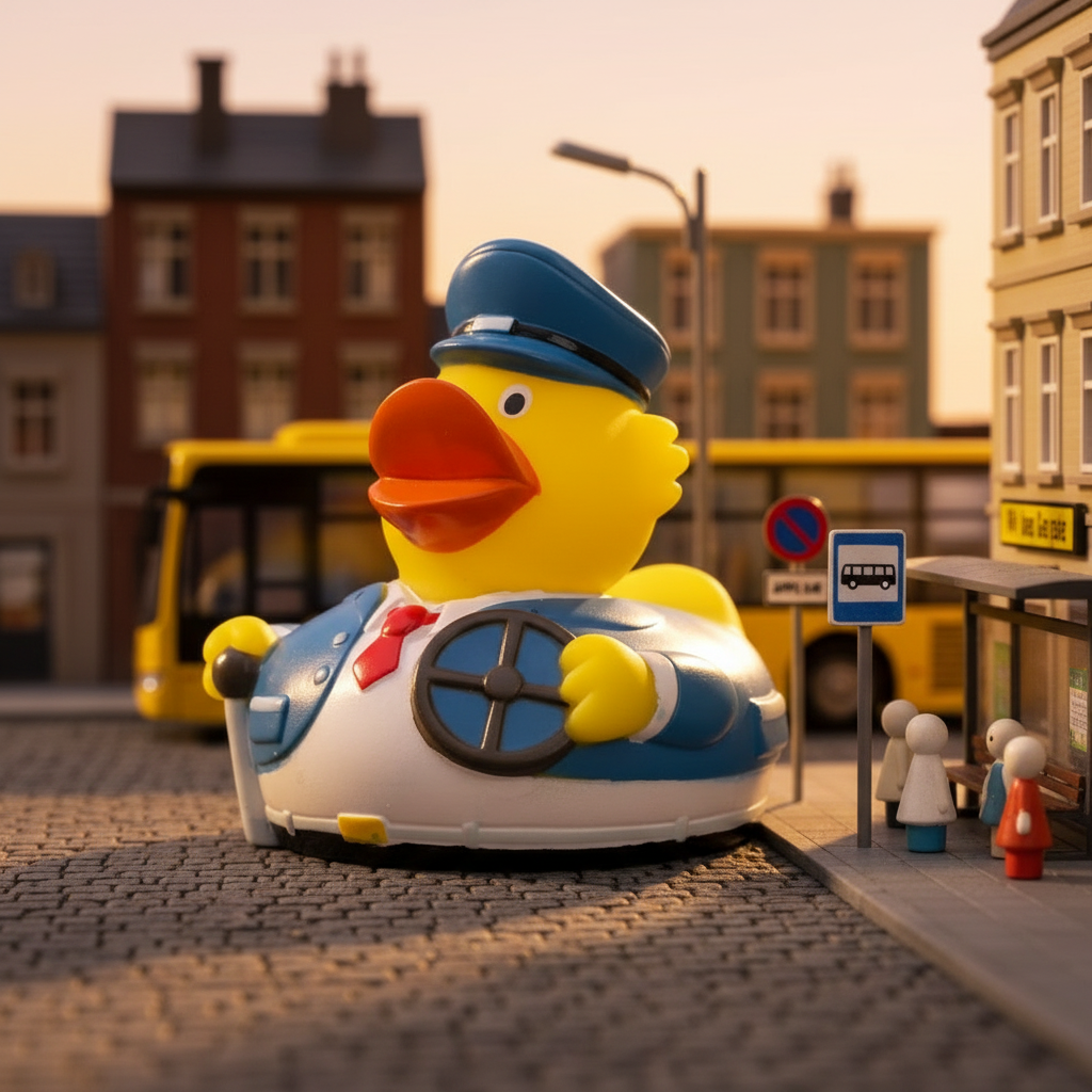 Pato de motorista de transporte público