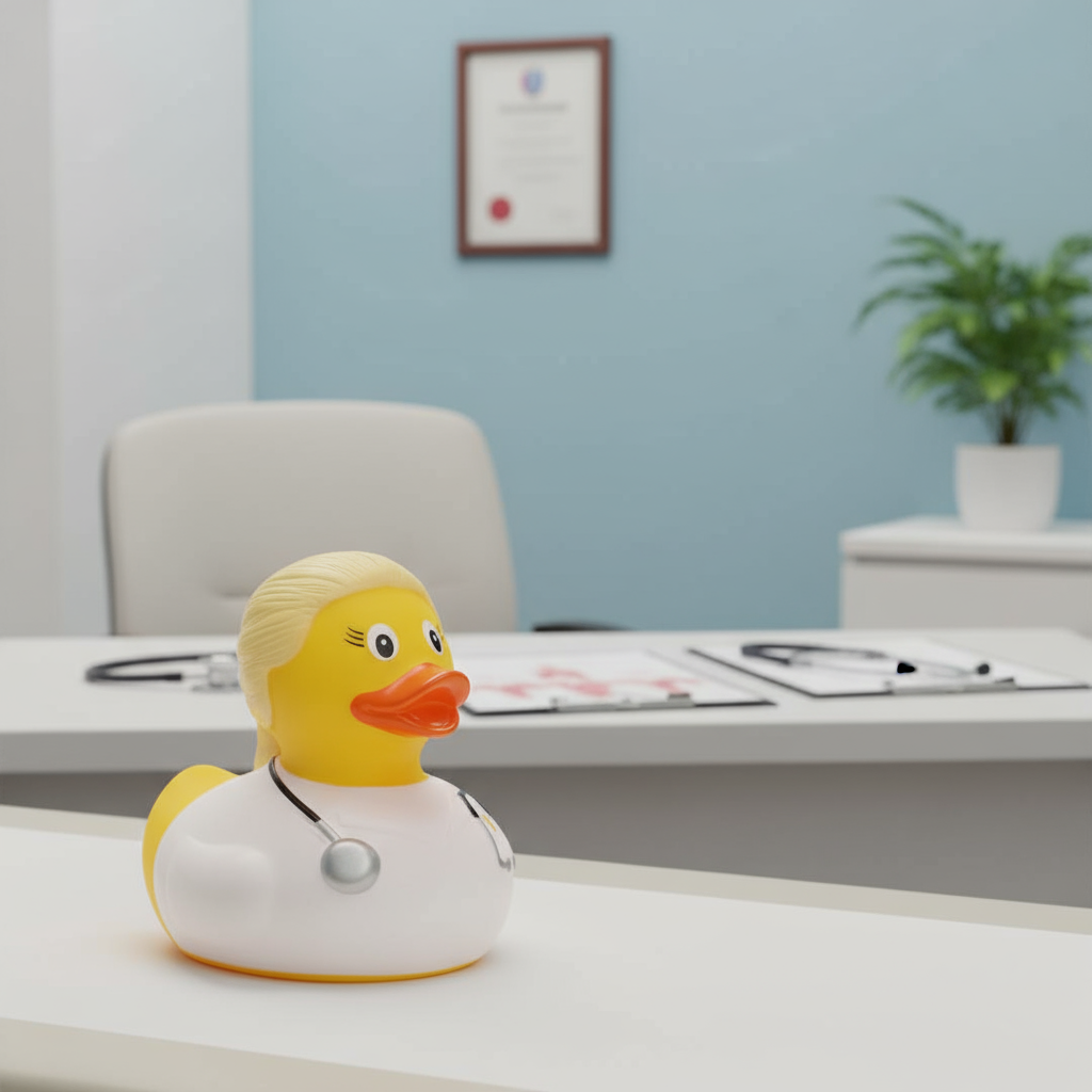 Duck Woman Doctor Blonde