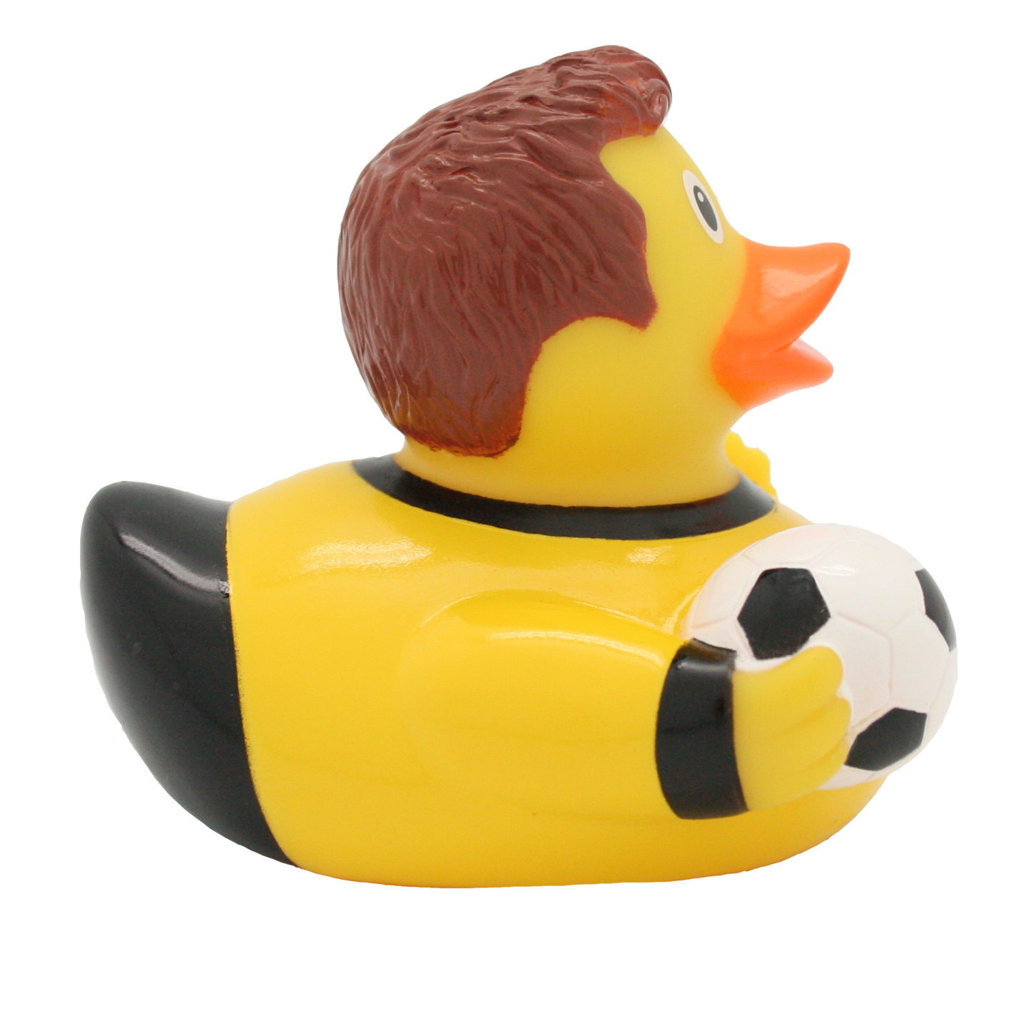 Pato de futebol amarelo