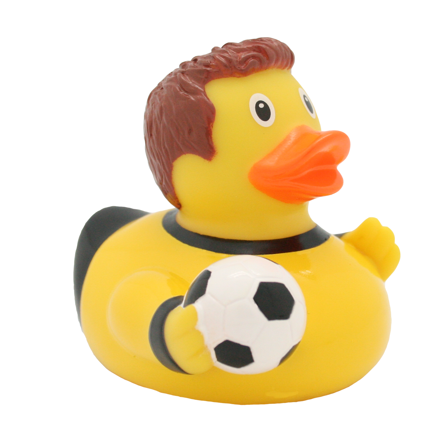 Pato de futebol amarelo