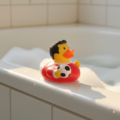 Canard Footballeur Rouge