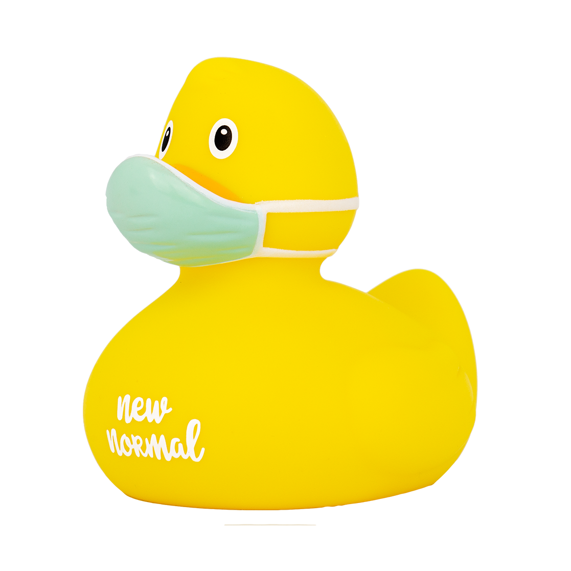 Nuevo pato de corona amarillo "nuevo" nuevo normal