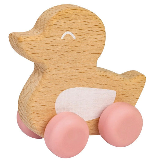 Pink dentition toy duck