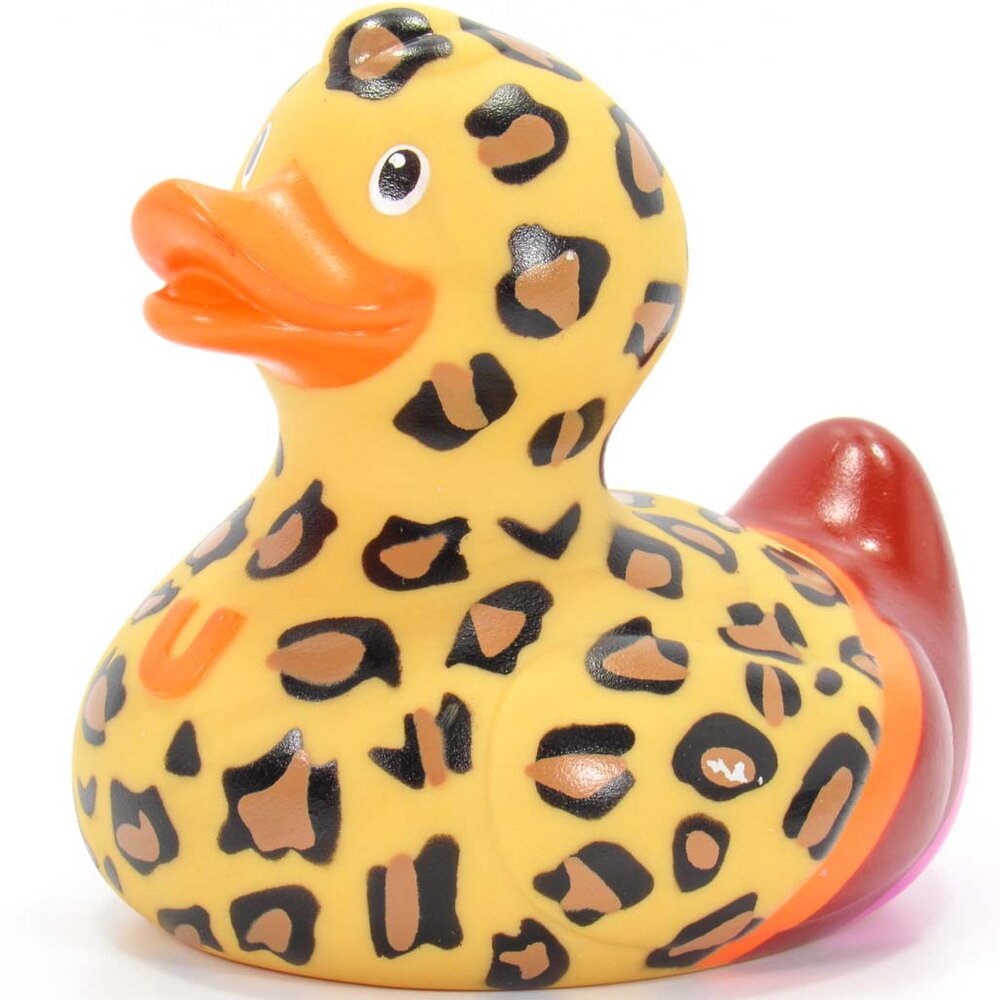 Leopardo de pato exuberante