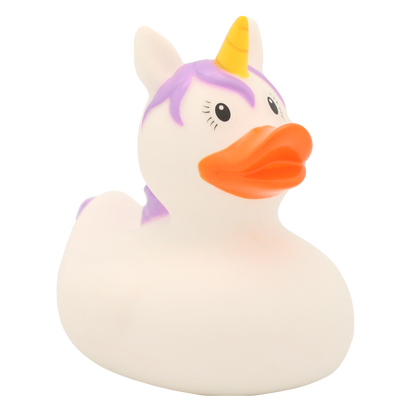 Pato de unicornio blanco