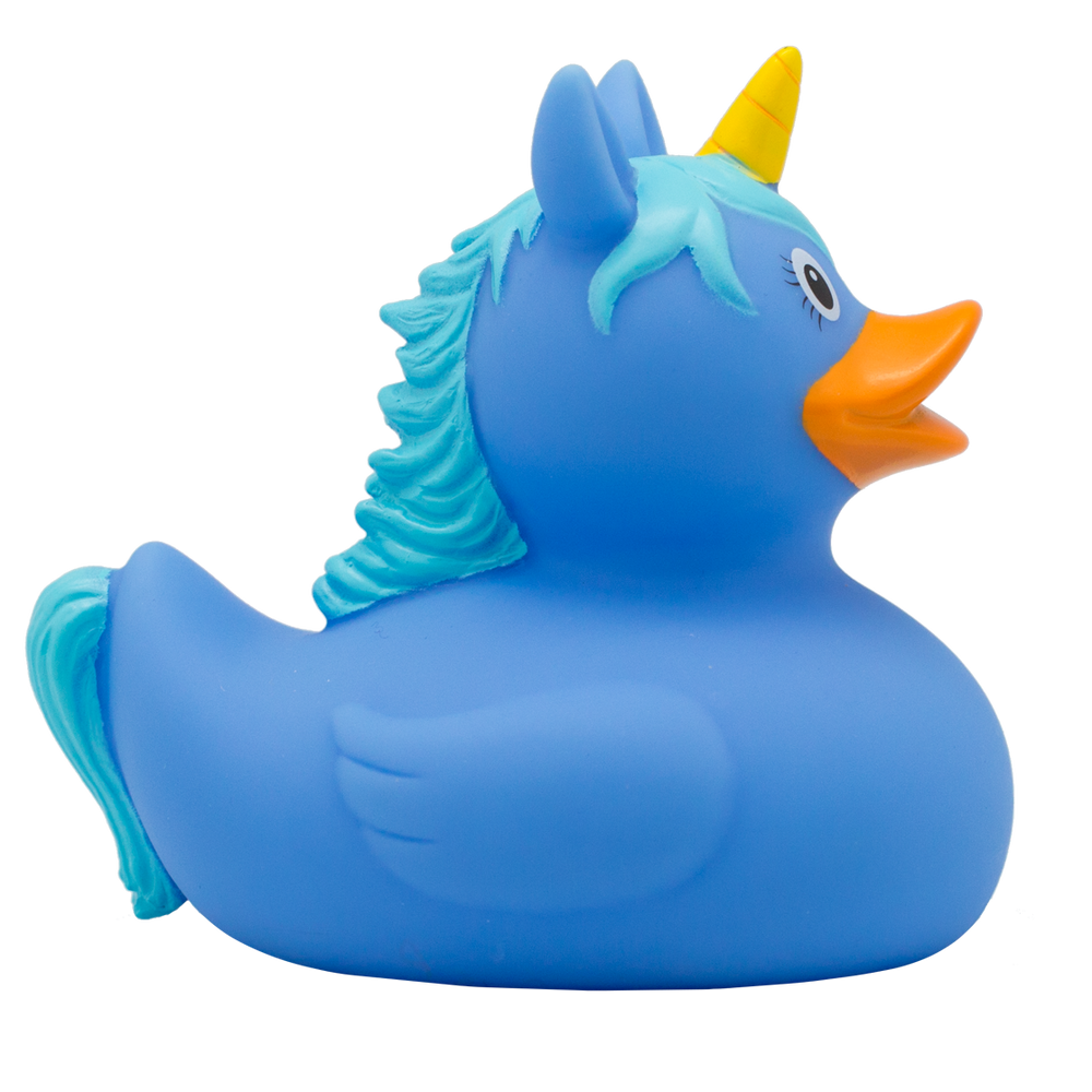 Pato de unicórnio azul