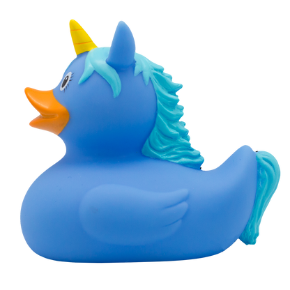 Pato de unicórnio azul