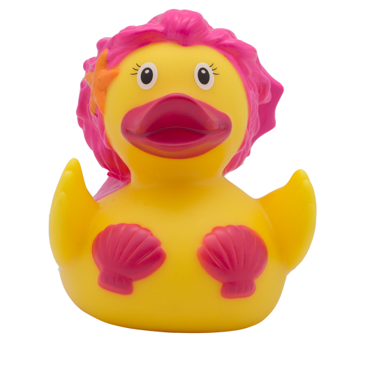 Pato de sirena de rosa