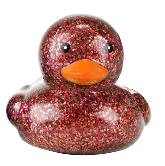 Pato vermelho glitter