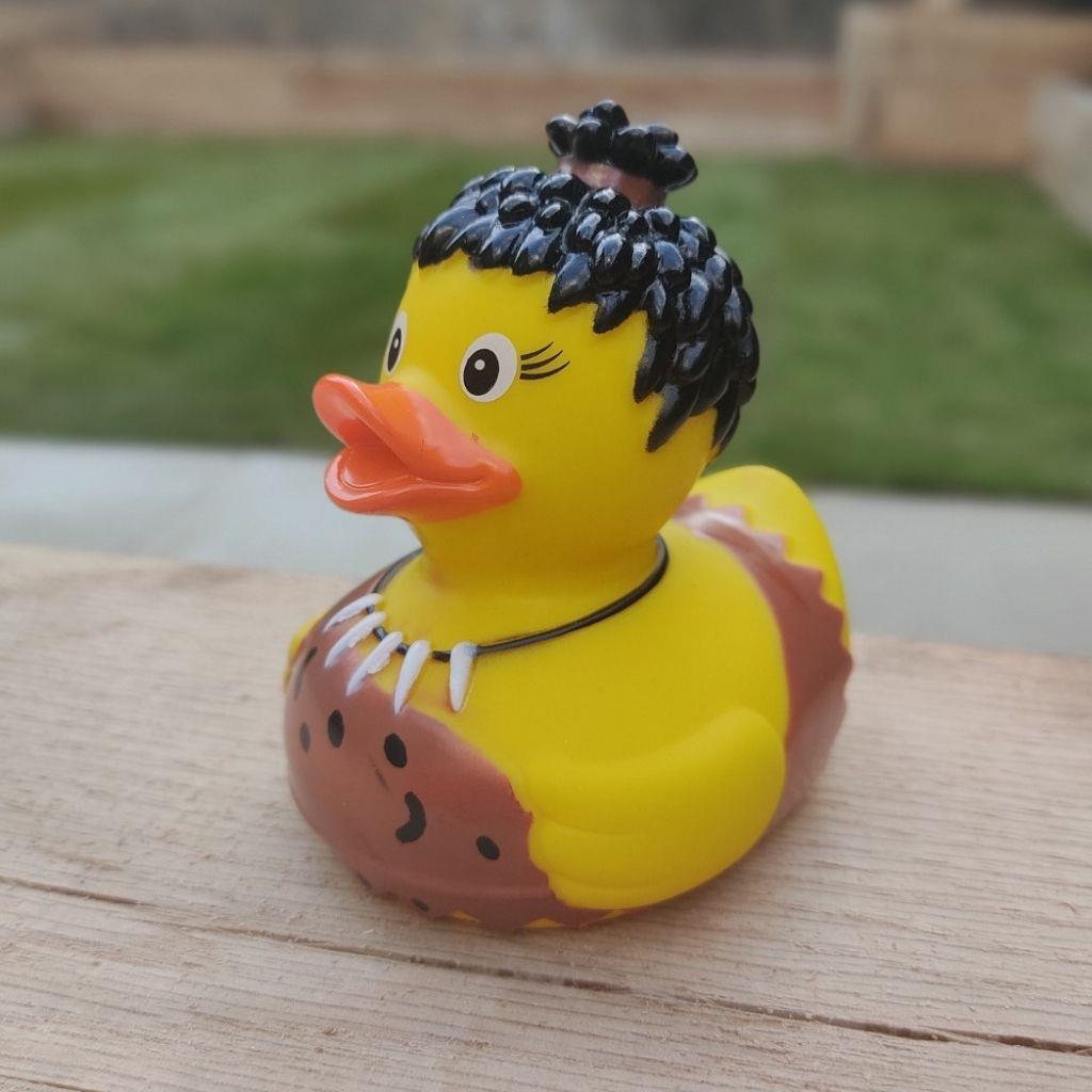 Cave woman duck