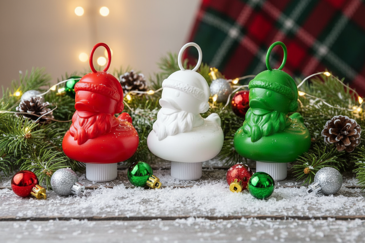 Duck Santa Claus Duck for Duck Fishing