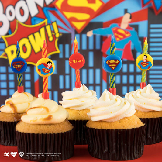 *Bougies d'anniversaire Superman (Set de 10)