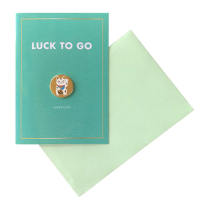 Luck To Go Lucky Cat Token Card