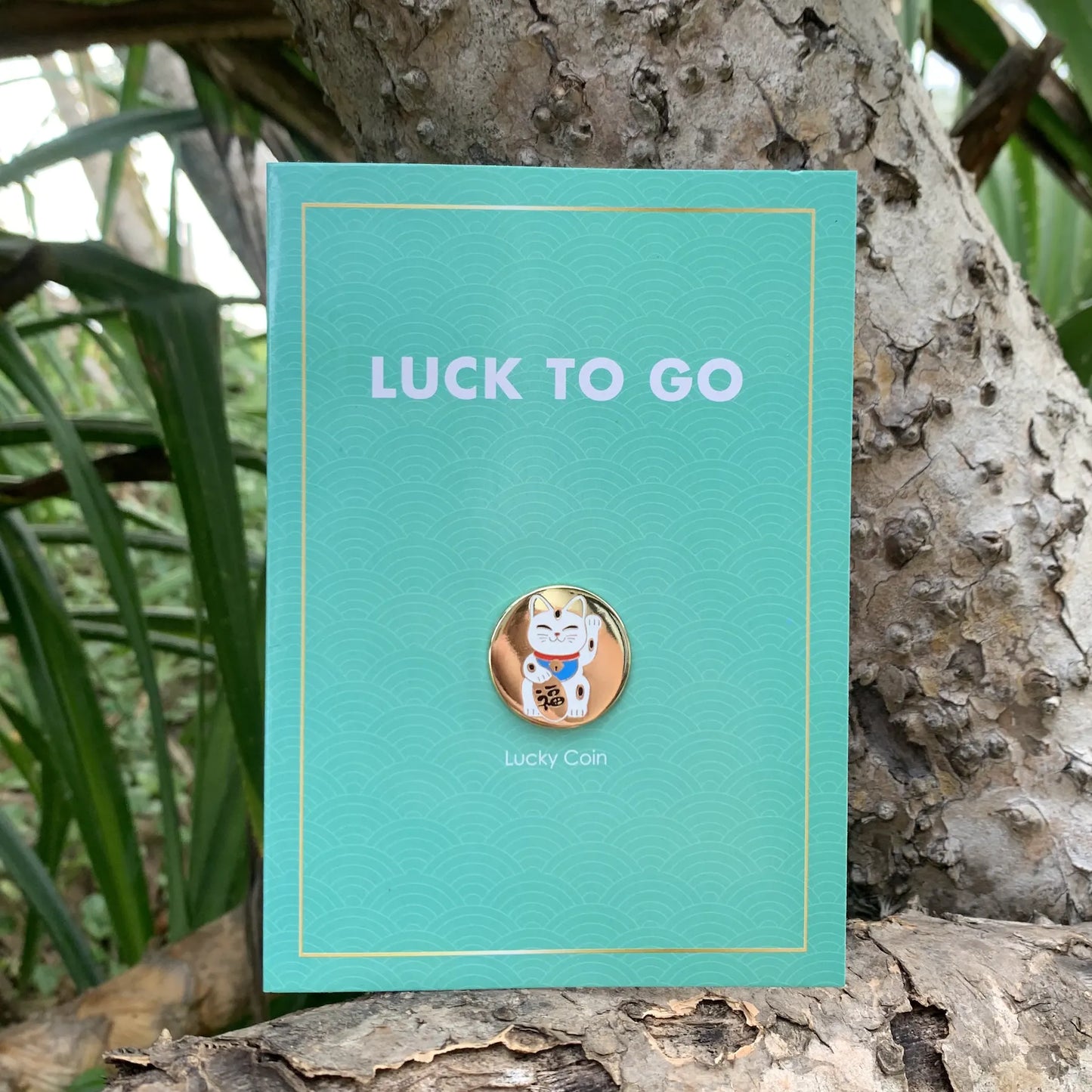 Luck To Go Lucky Cat Token Card