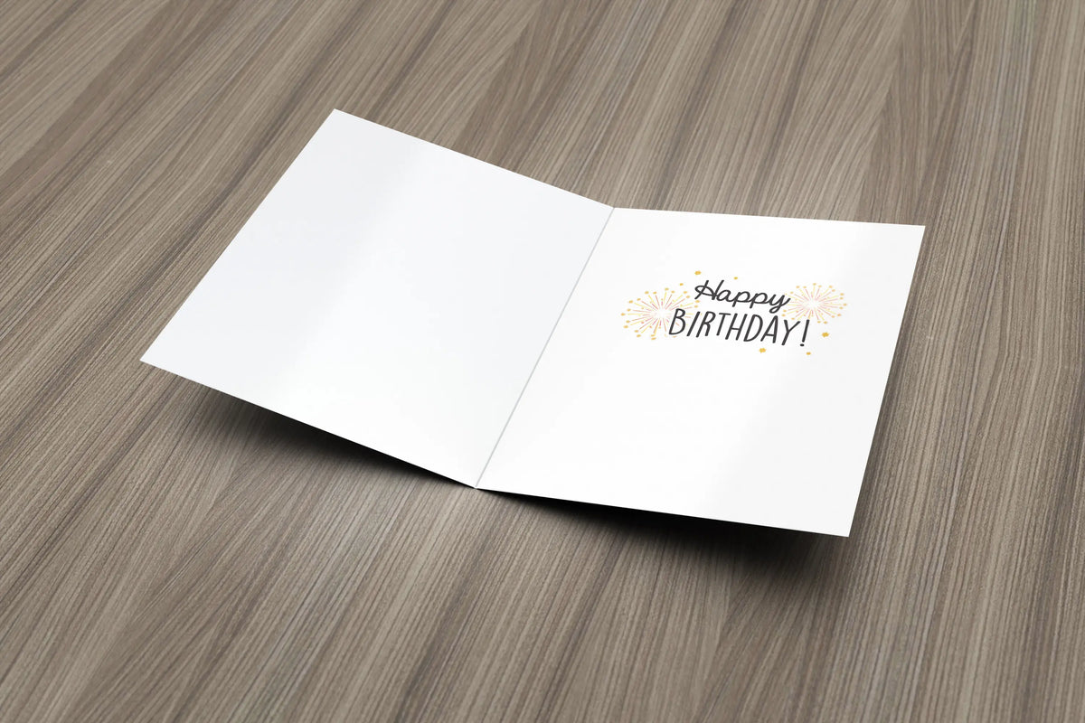 Carte d'Anniversaire Chat Chanceux