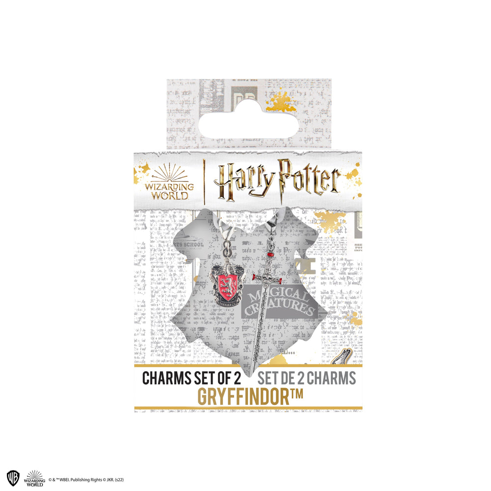 Lot de 2 breloques Harry Potter - Gryffondor