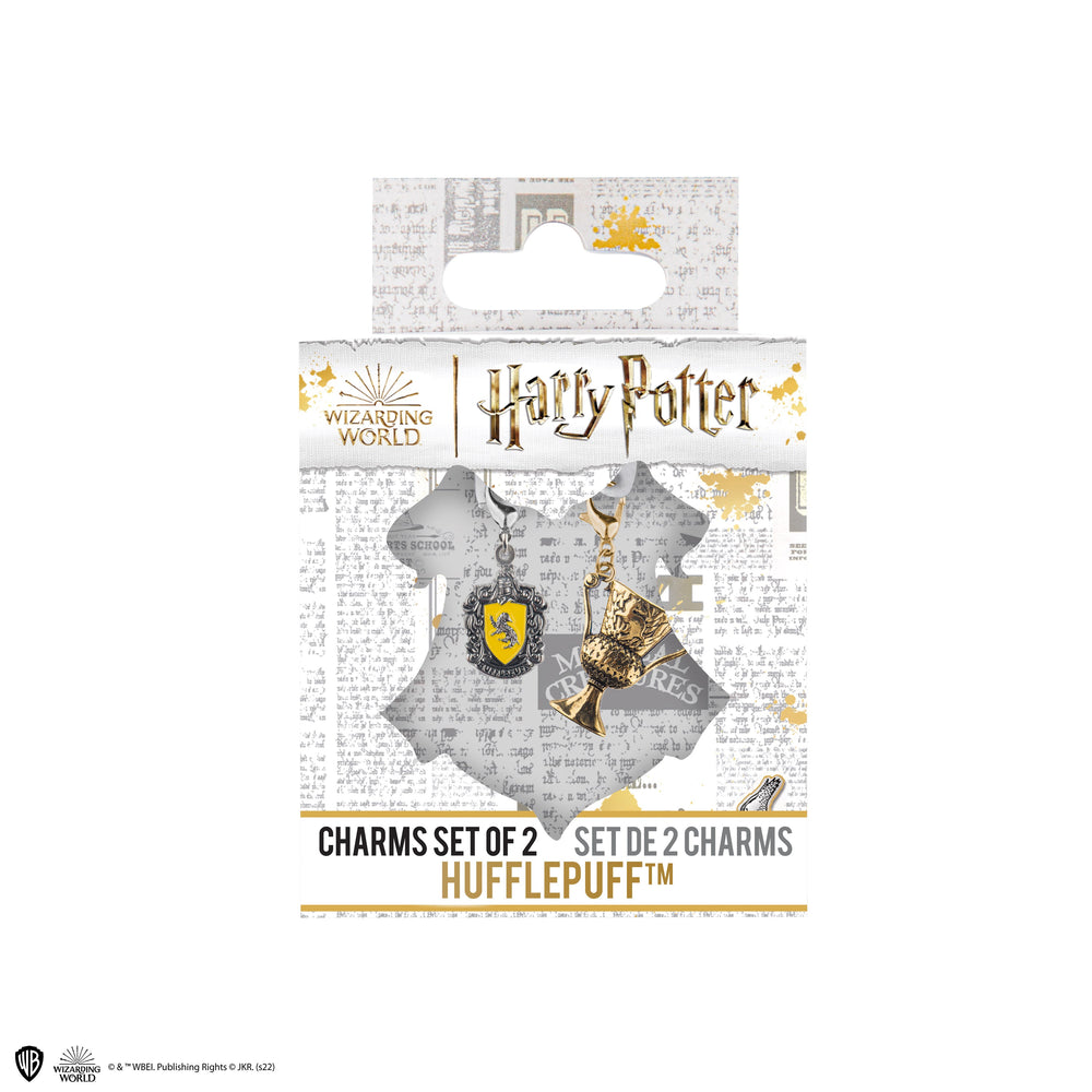 Lot de 2 breloques Harry Potter - Poufsouffle